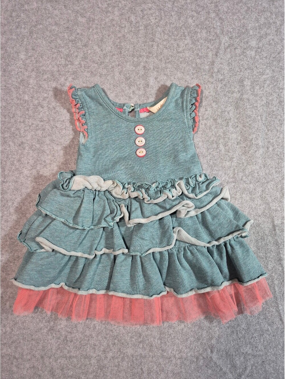 Matilda Jane Baby Girls Tiered Ruffle Tulle Dress 3-6M - Picture 1 of 6